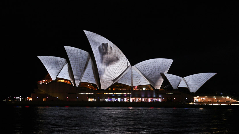 Lighting The Sails Sydney